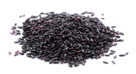 Black Rice (isolated on white)