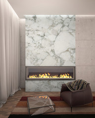 Chillout Fireplace Room