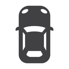 car black simple icon on white background for web