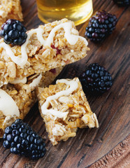 Cookies of cereals with fruit and berries