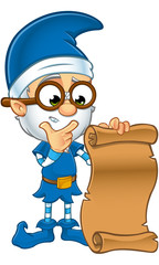 Old Elf in Blue Character