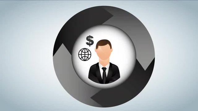 Businesspeople icon design Video Animation 