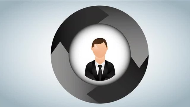 Businesspeople icon design Video Animation 