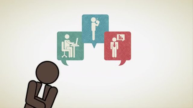 Businesspeople icon design Video Animation