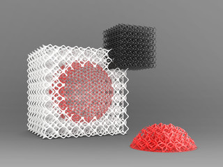 geometric objects made by 3D printer