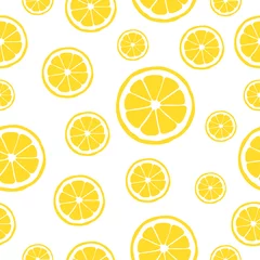 Tapeten Zitronen Zitronenmuster