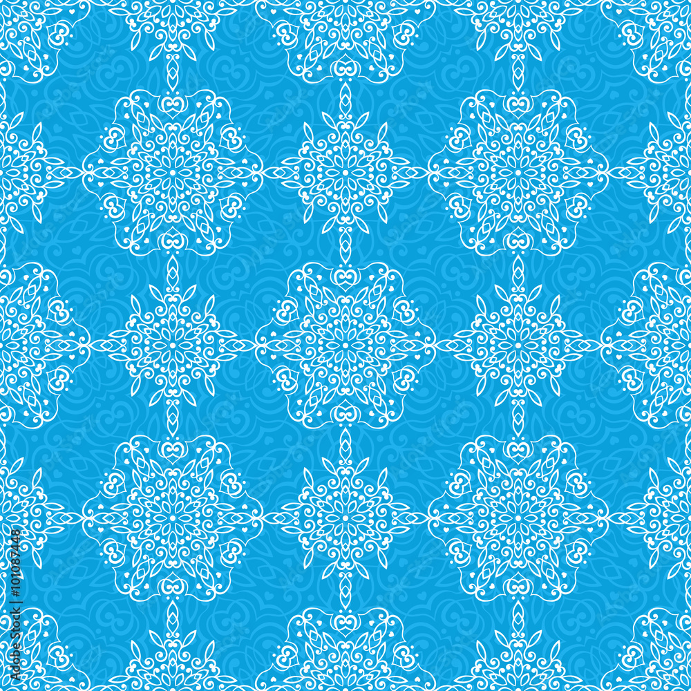 Poster seamless background with abstract ethnic pattern.