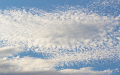 Blue sky and clouds abstract