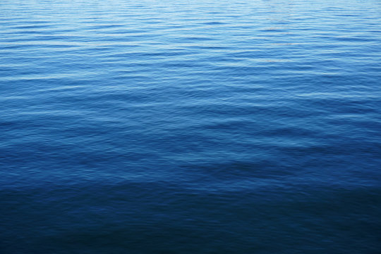 dark blue rippled sea surface