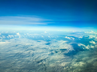Fototapeta na wymiar cloud above the blue sky