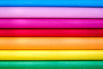 Close up of Rainbow paper for background