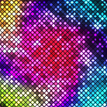 Abstract bright multicolor mosaic background