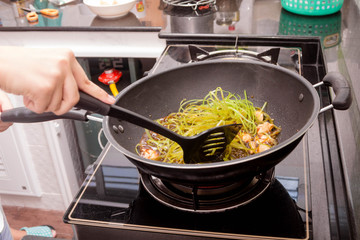 preparing food
