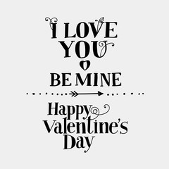 Lettering "I love you",