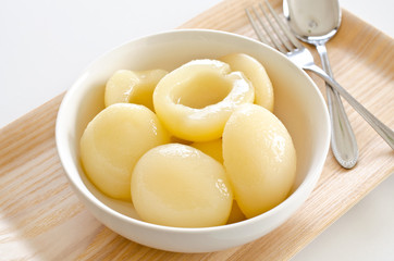 白桃のシロップ漬け