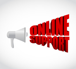 megaphone online support 3d text message sign