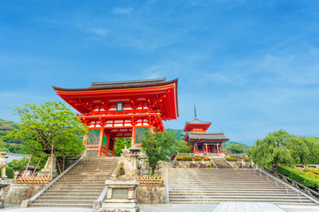 Ro-Mon Red Gate Kiyomizudera Temple Entry Evening
