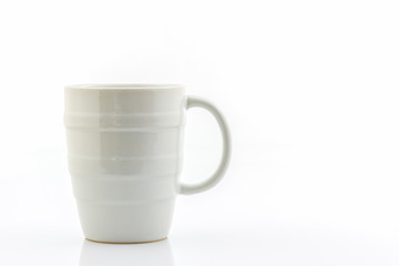White mug from coffee.