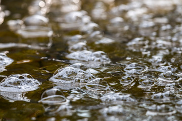 water with bubbles