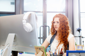 Creative business woman in office