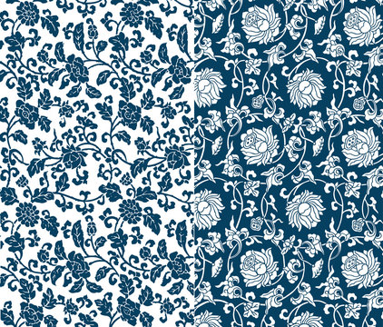 Chinese floral pattern
