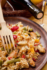 National dish of Spain - Fish paella