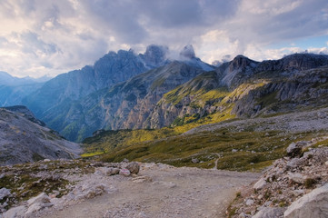 Fototapeta na wymiar Sextner Dolomiten - Sexten Dolomites in Italy