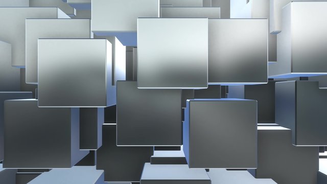 blocks and cubes abstract motion background