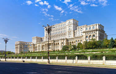 Fototapeta na wymiar Romanian Parliament, Bucharest, Romania
