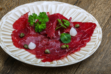 Beef carpaccio