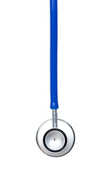 Stethoscope in white isolated with clipping mask embedded