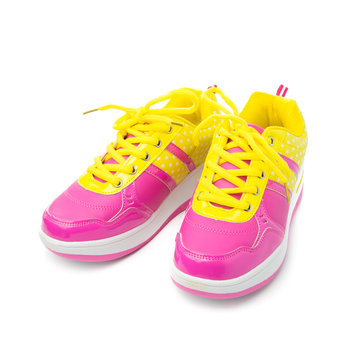 Pink sport shoes