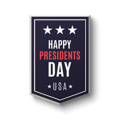 Happy Presidents day banner.