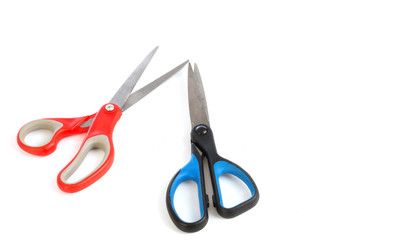 Scissors isolated white background
