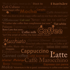 Coffee background vector