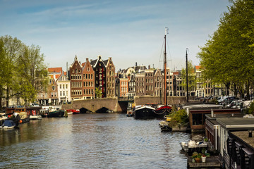 Fototapeta premium Amsterdam. Waaleilandsgracht.