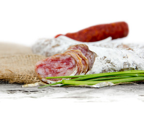 Salami with herbs