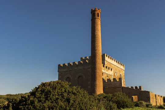 Pozzo Santa Barbara mine, "Sa Macchina Beccia" Iglesias (Sardinia - Italy)