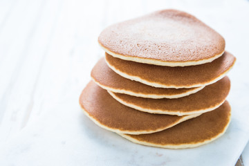 American pancakes pile