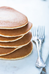 American pancakes pile