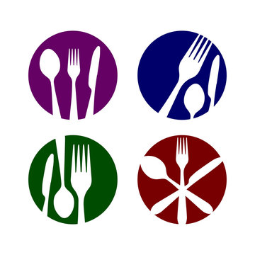 Restaurant icon set vector