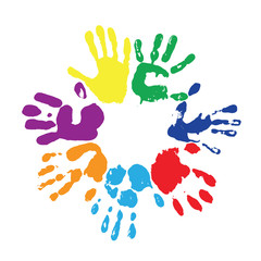rainbow fingerprints