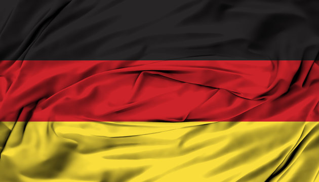 Germany Flag silk fabric background