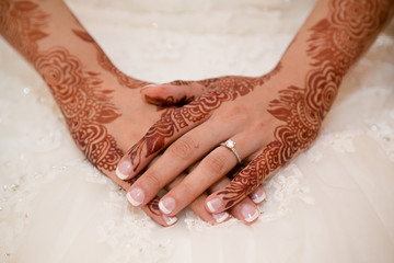 Brides hands