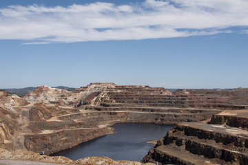 La mina de Río Tinto en Huelva, Andalucía