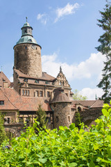 Beautiful Czoch castle in Lesna, Poland