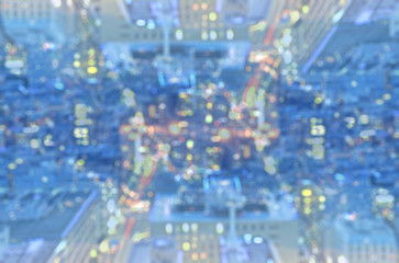 Obraz premium Defocused bokeh lights of buildings