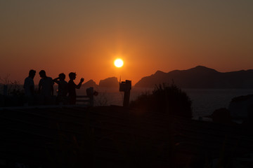 waiting for the fun in Ponza