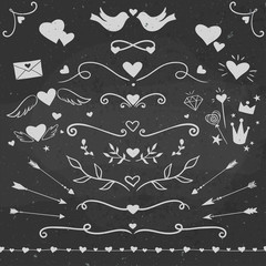 decorative elements for Valentine Day