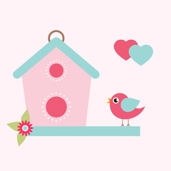 bird and bird house